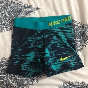 Nike pro spandex shorts